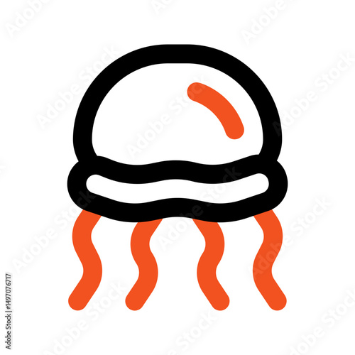 jellyfish line color icon