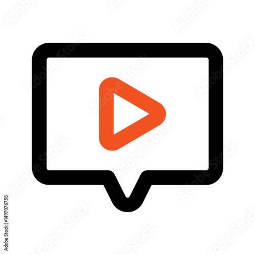 live streaming line color icon