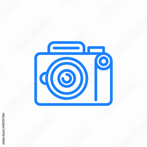 instant camera icon sign vector
