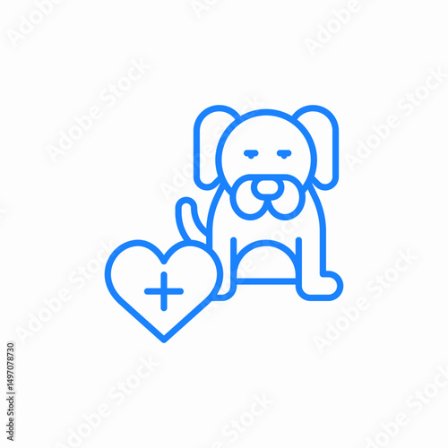 pet insurance icon sign vector