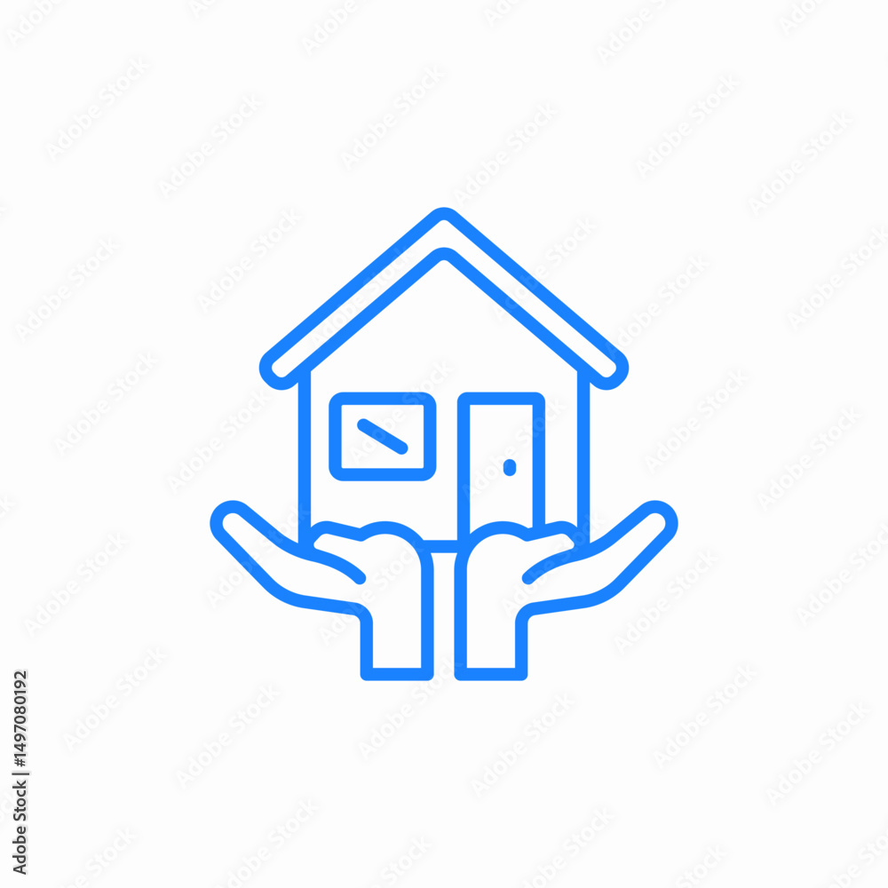 shelter care icon sign vector shelter care icon sign vector