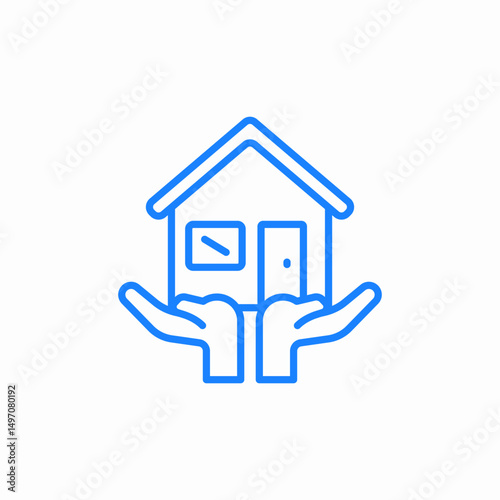 shelter care icon sign vector