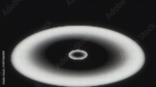 circle wave on black background