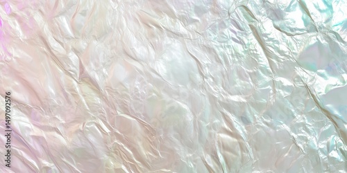 Vintage abstract pearlescent foil background with shimmering mother-of-pearl and rainbow colors.Pearlescent texture.