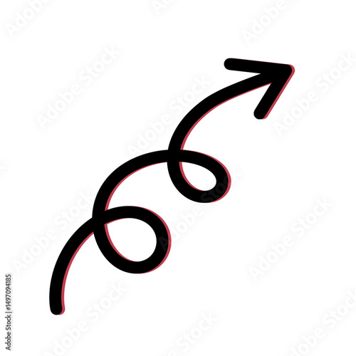 Arrow line and dots 