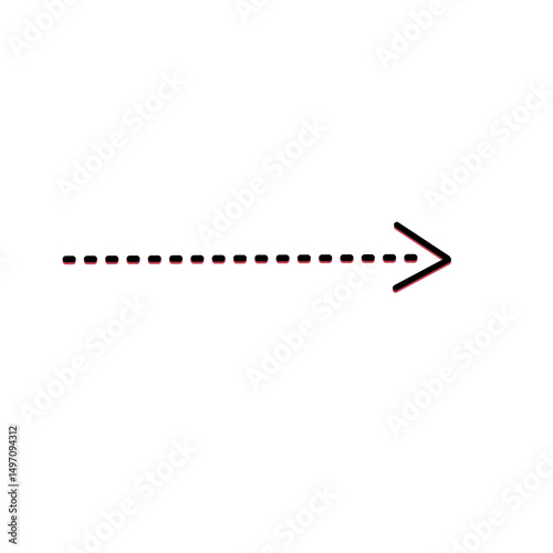 Arrow line and dots 