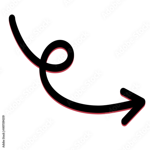 Arrow line and dots 