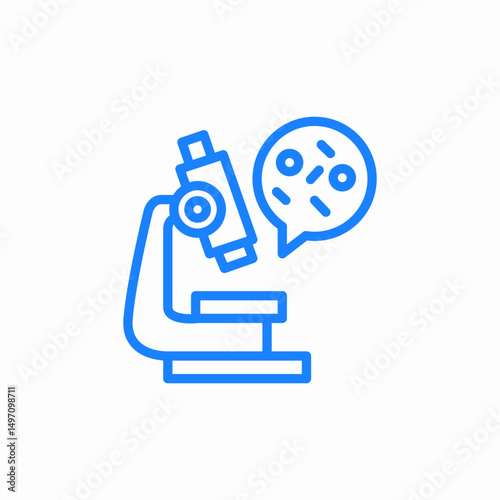 microscope anaylis icon sign vector