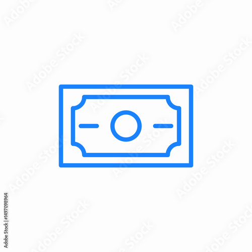 money banknote icon sign vector