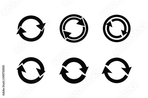 refresh silhouette vector illustration