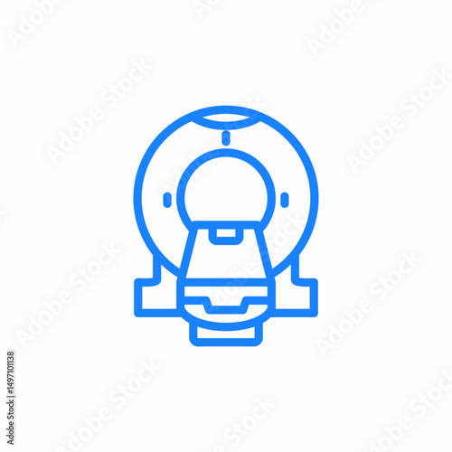 radiology mr icon sign vector