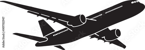 Airplane logo vector illustration.