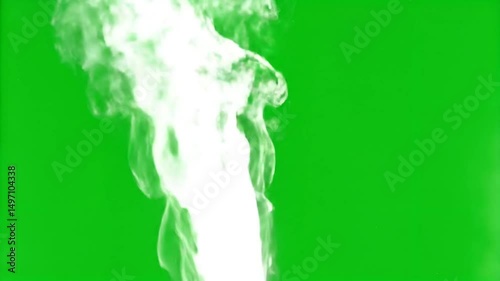 Ethereal Smoke Green Screen Video | Wispy Vapor & Abstract Mist Motion