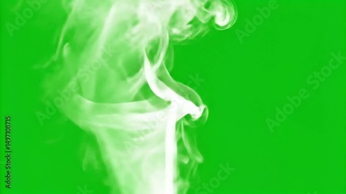 Ethereal Smoke Green Screen Video | Wispy Vapor & Abstract Mist Motion