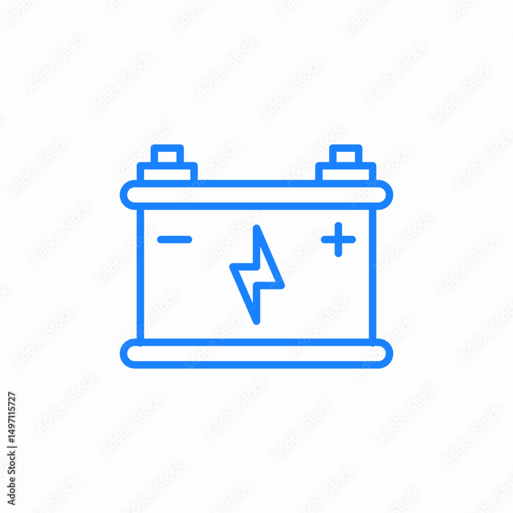 accu battery icon sign vector accu battery icon sign vector