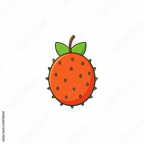 strawberry on a white background