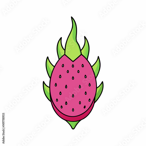 strawberry fruit vector illustration