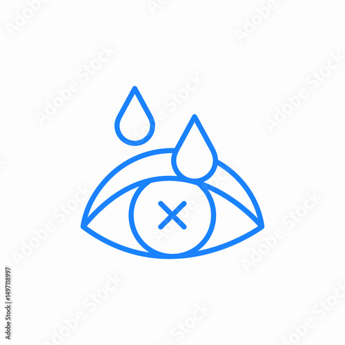 eye drops icon sign vector