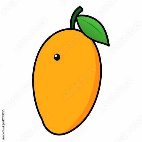 vector illustration of orange fruit