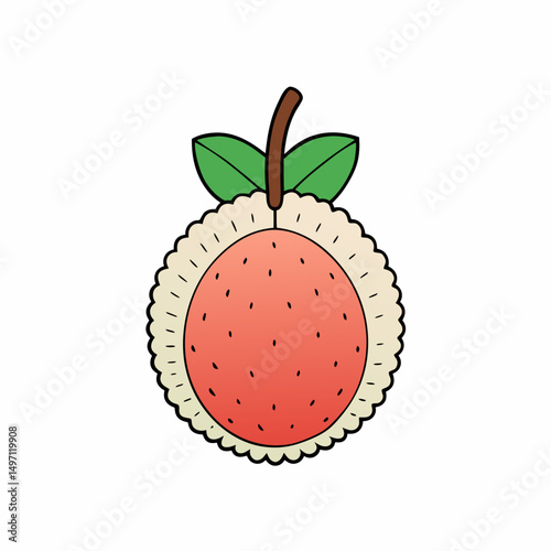 strawberry fruit vector illustration