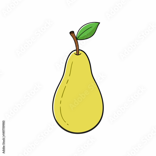 pear isolated on white