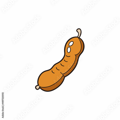 sausage on a white background
