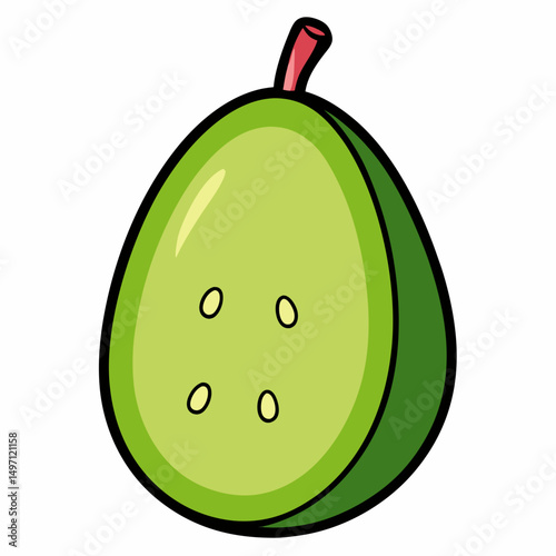 vector illustration of an apple
