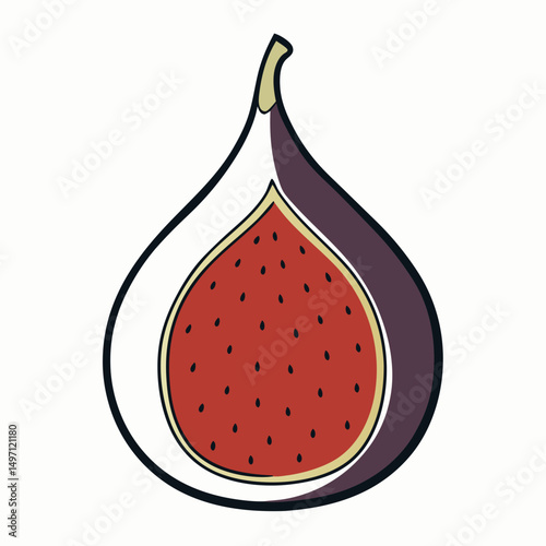 vector illustration of a red tomato