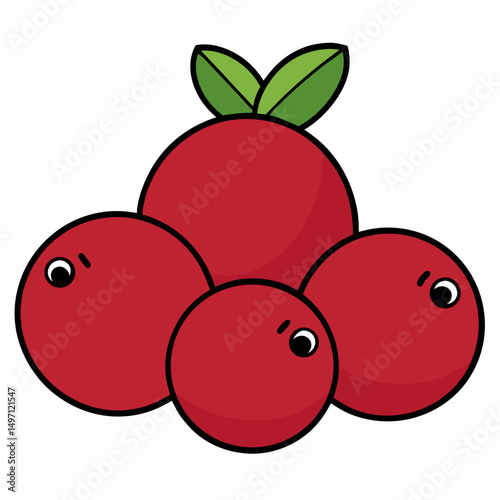 red currant isolated on white