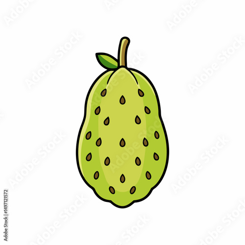 pear isolated on white background