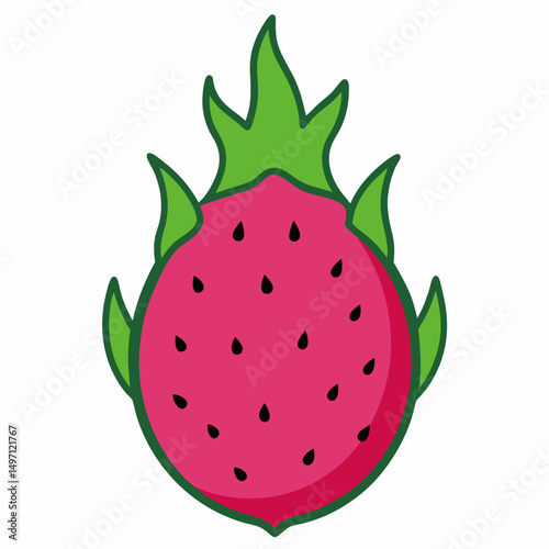 ripe strawberry isolated on white