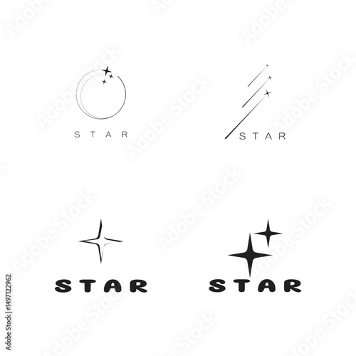 star logo icon vector illustration template design