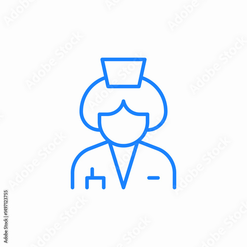 nurse doctor icon sign vector