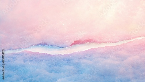 Pink  Blue Winter Snow Texture.