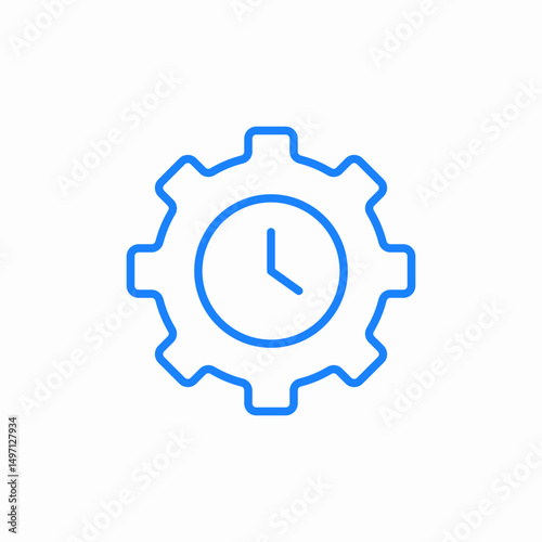 time management icon sign vector
