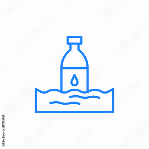 water contamination icon sign vector