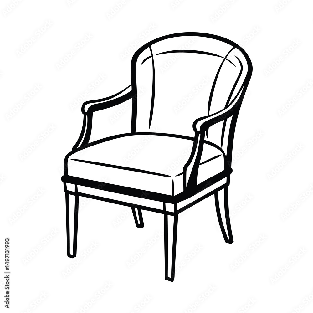 armchair isolated on white background armchair isolated on white background