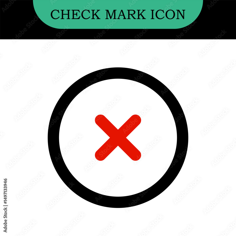 Obraz premium Set of Green check marks, red cross signs, checkbox list vector icon. Checklist signs in round shapes. Green tick and red x check mark button collection isolated on white background.Plus, minus icons