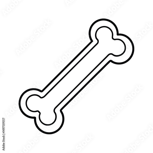 dog bone vector illustration
