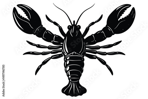  dangerous black animal silhouettes including a scorpion, lobster, crab, and spider, perfect for a tribal tattoo design or Halloween symbol