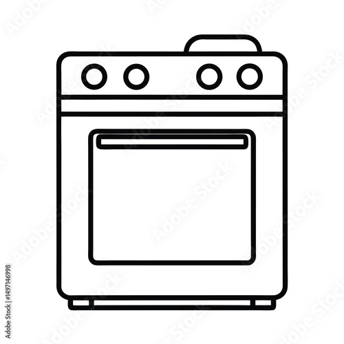 modern kitchen stove