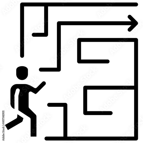 Evacuation Plan Icon