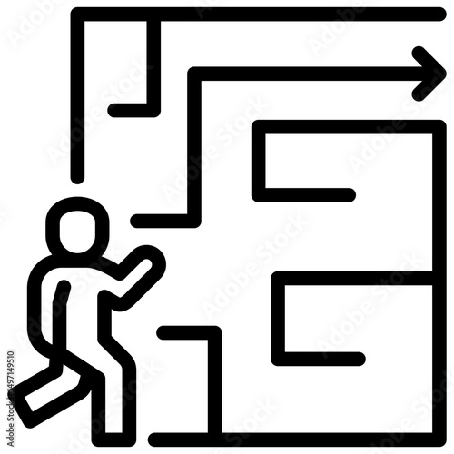 Evacuation Plan Icon