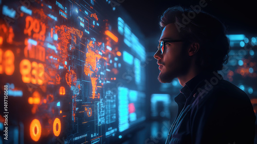 Wallpaper Mural Concept of growth planning and business strategy displayed on a digital screen showing strong Torontodigital.ca