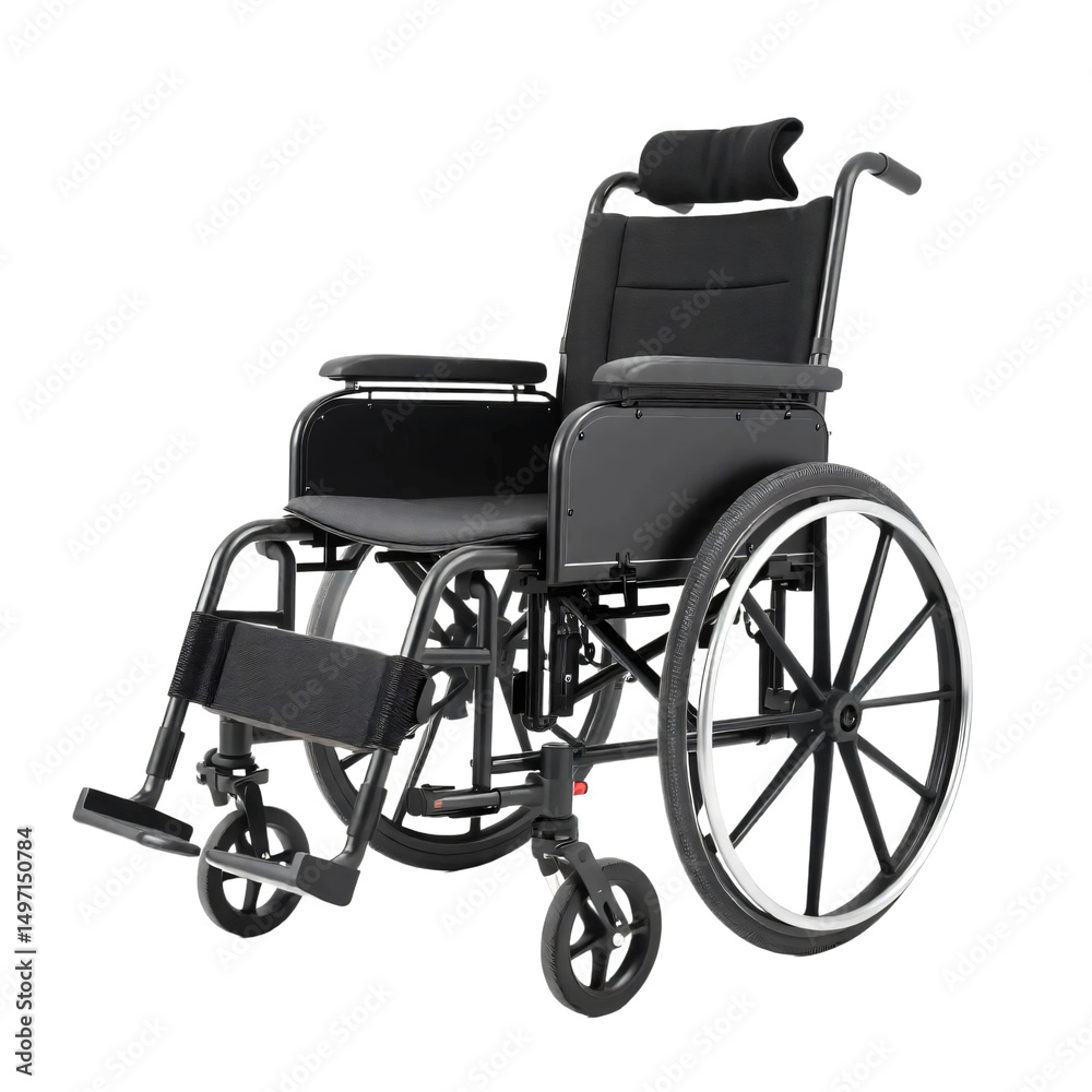 Fototapeta premium Wheelchair isolated on transparent background