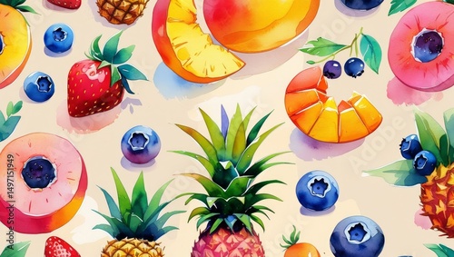 50 Summer Background Bundle 