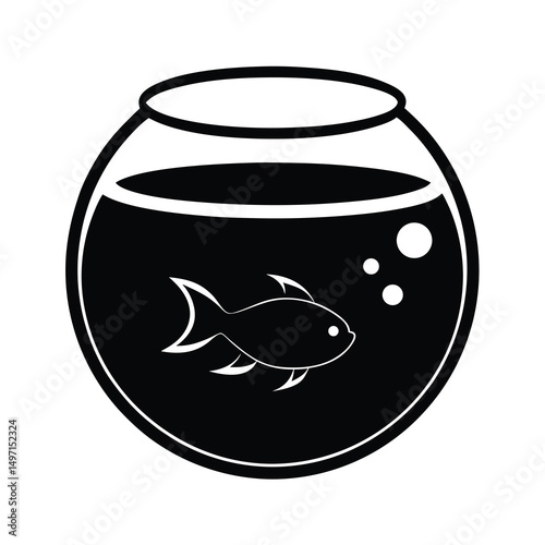 goldfish in a glass
