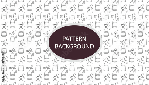 Line art hydrant, fire fighter element doodles. Vector baby illustration in scandinavian simple hand-drawn style. The limited palette is ideal for printing on kids clothes, digital paper. pattern