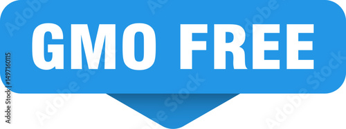 gmo free sticker. gmo free sign on transparent background