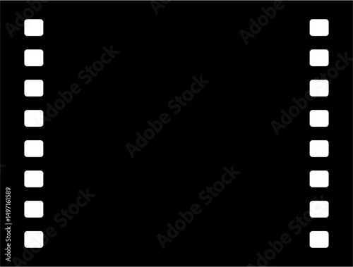 Blank grunge film strips icon